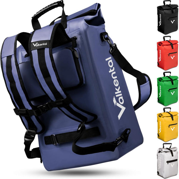 Valkental Rucksack ValkOne 3in1 Fahrradtasche blau