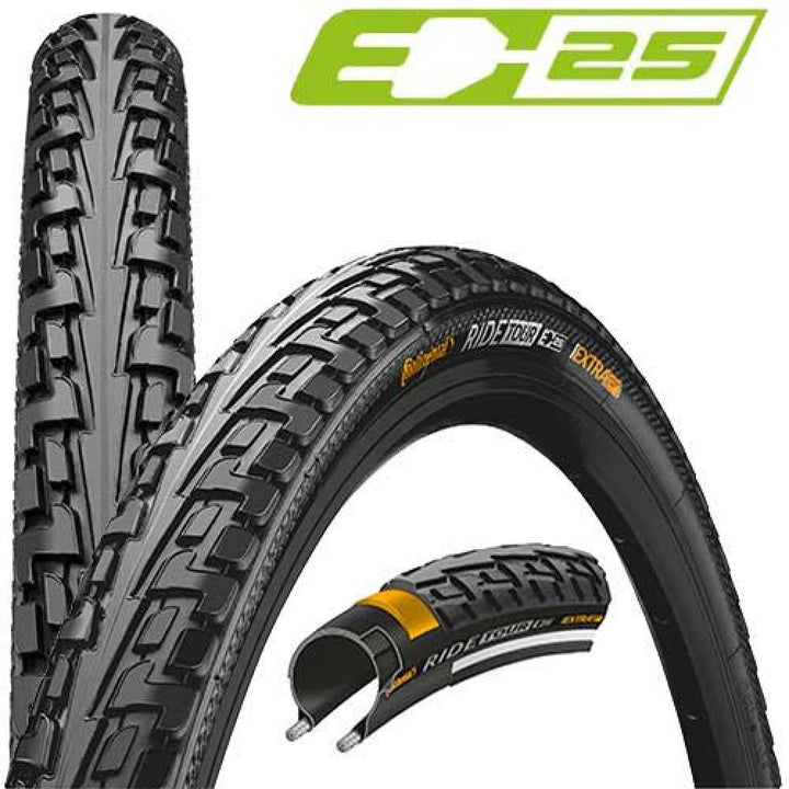 Continental Reifen Ride Tour 28x1.60\" 42-622 schwarz E-25 Draht