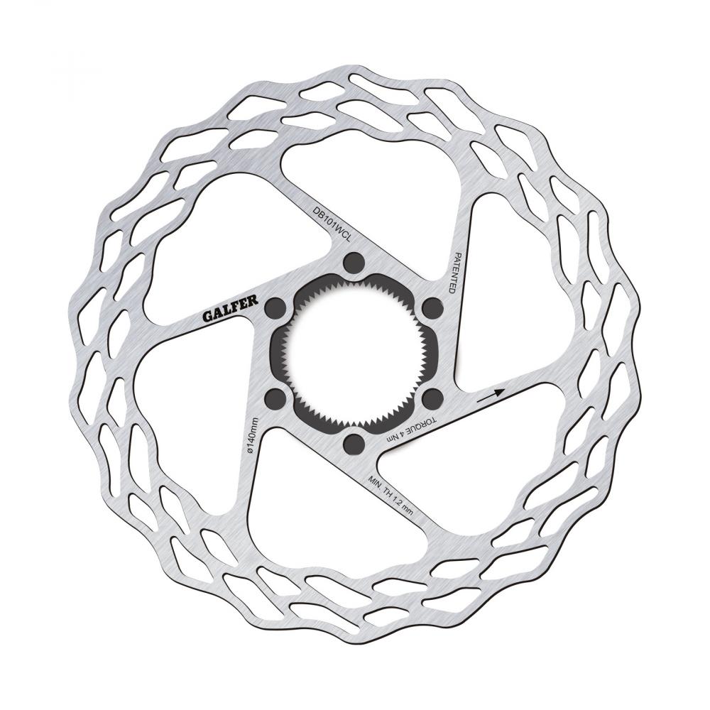 Galfer Bremsscheibe Wave Fixed Road & Gravel 140mm - Center Lock, 1,8mm stark, leise & leistungsstark