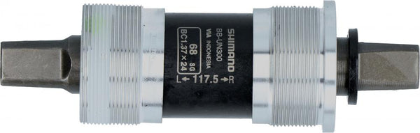SHIMANO Innenlager BB-UN300 Vierkant BSA - 68 mm Gehäusebreite, 117,5 mm Achslänge