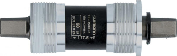 SHIMANO Innenlager BB-UN300 Vierkant BSA - 68 mm Gehäusebreite, 117 mm Achslänge