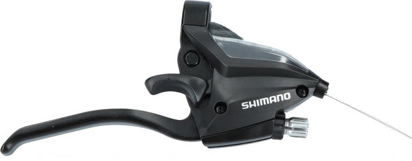 SHIMANO Schalt-/Bremshebel ST-EF500 7-fach Rechts Schwarz 4 Finger - Kombihebel für Trekking & City Universal