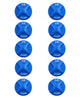 FOX Spring Hardware Kit 38 FLOAT Air Topcap 2021 Aluminium Blau eloxiert 10 Stück Service Ersatzteil für FOX 38 Federgabel Luftfeder Topcap Set 803-01-677