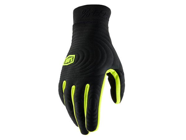 100% Brisker Xtreme Gloves schwarz fluo gelb S