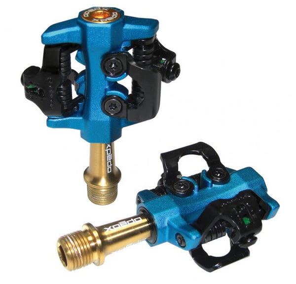 Xpedo Pedal Clipless CXR Pro blau gold 9/16 Zoll XMF10AT