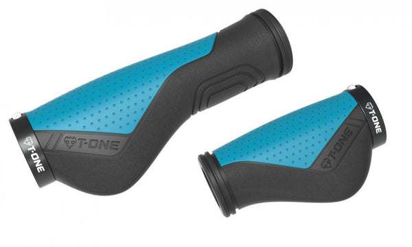 T-One Griffe Ripple Ergo sw/blau 130+90mm 1x Schraubensicherung