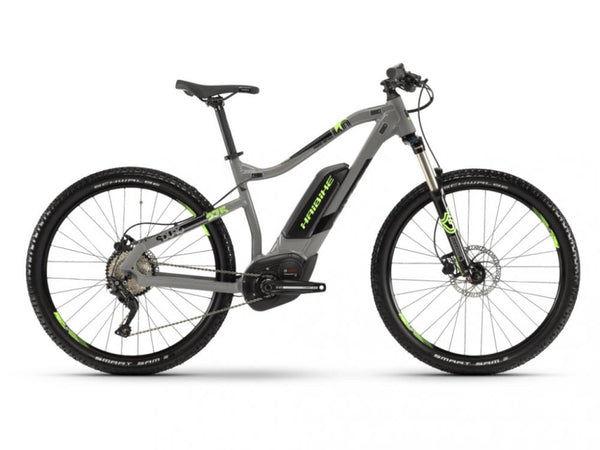 Haibike SDURO HardSeven 4.0 500Wh 10-G Deore BCXP (2019), grau/schwarz/grün, Gr. S