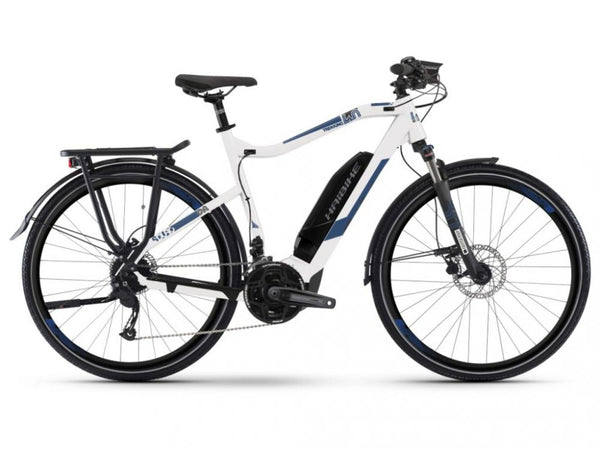 Haibike SDURO Trekking 4.0 Herren 500Wh 20-G XT YCM (2019), weiß/blau/schwarz, Gr. XXL