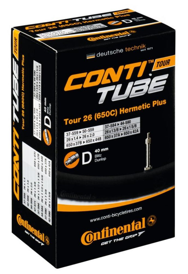 Continental Schlauch Conti Tour 26 Hermetic Plus 26x1 1/8-1.75" 37/47-559/590 DV 40mm