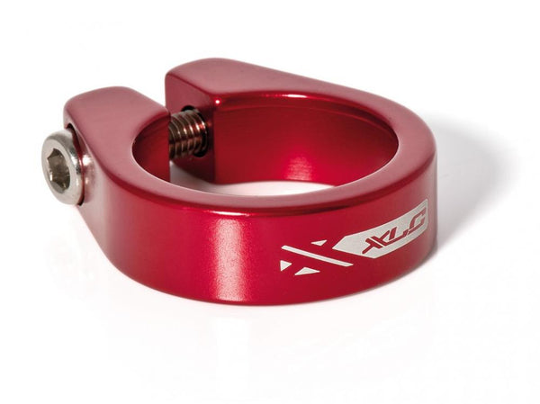 XLC Sattelstütz-Klemmring PC-B09 Ø 31,6mm, rot, Alu, mit Innensechskant