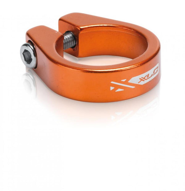 XLC Sattelstütz-Klemmring PC-B09 Ø 34,9 mm orange, mit Innensechskant