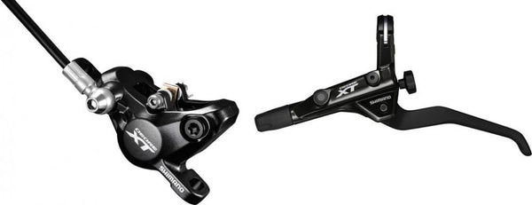 Scheibenbremse Shimano Deore XT T8000 Hinterrad mit Leitung 1700 mm schwarz BR-T8000