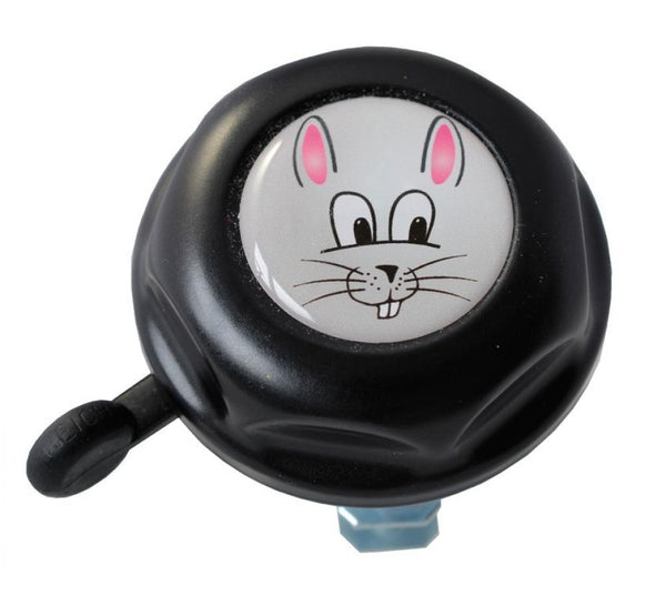 Reich  Kinderklingel Hase Doming Label schwarz  Ø55mm SB-Karte