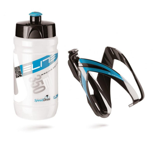 Elite Trinkflasche inkl Halter Kit Ceo 350 ml Farbe blau