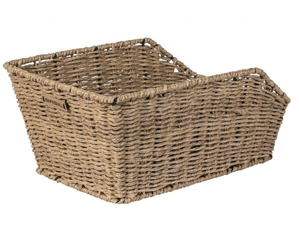 Basil Hinterradkorb Cento Rattan Look seegras 47x34x22 cm
