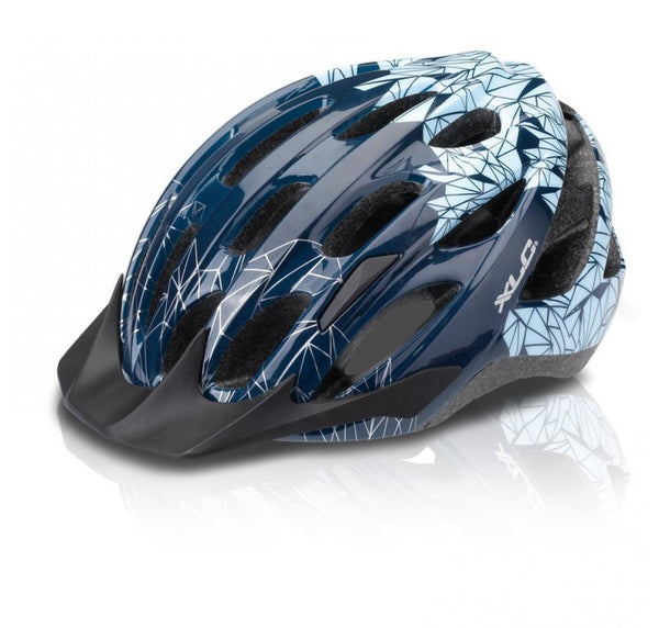 XLC Helm BH-C20 L/XL 58 bis 63cm blau Motiv Prism