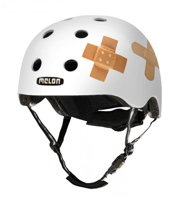 Fahrradhelm Melon Urban Active Story Plastered White Gr.XL-XXL (58-63cm)