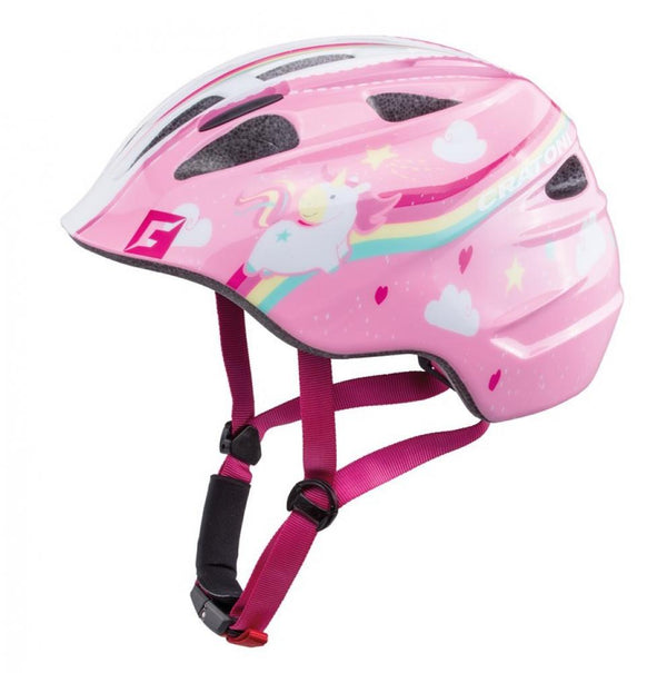 Fahrradhelm Cratoni Akino (Kid) Gr. S (49-53cm) Einhorn pink glanz