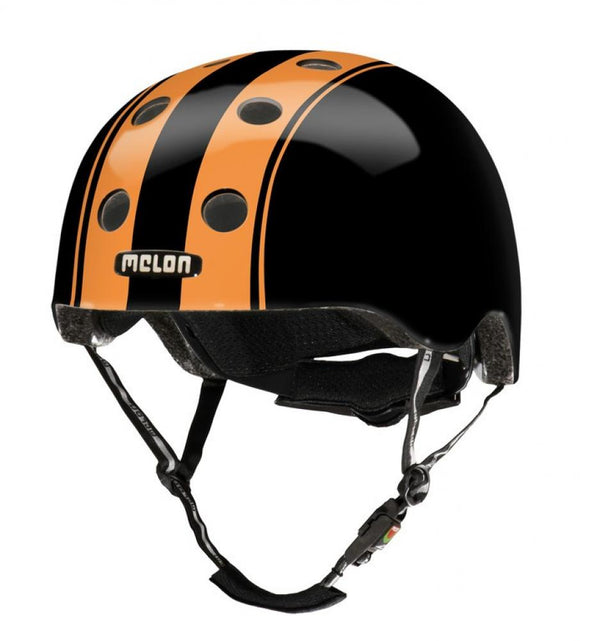 Fahrradhelm Melon Urban Active Stripes Double Orange Black Gr.M-L (52-58cm)