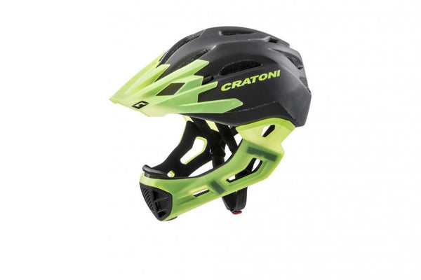 Fahrradhelm Cratoni C-Maniac (Freeride) Gr. S/M (52-56cm) sz/lucentgrün matt