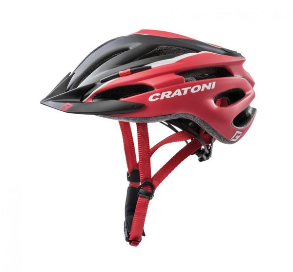 Fahrradhelm Cratoni Pacer (MTB) Gr. S/M (54-58cm) schwarz/rot matt