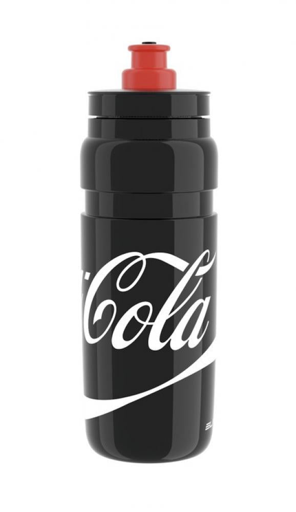 Elite Fly Coca-Cola Trinkflasche 750 ml, Elite, ultra-leicht, BPA-frei Push-Pull Ventil schwarz