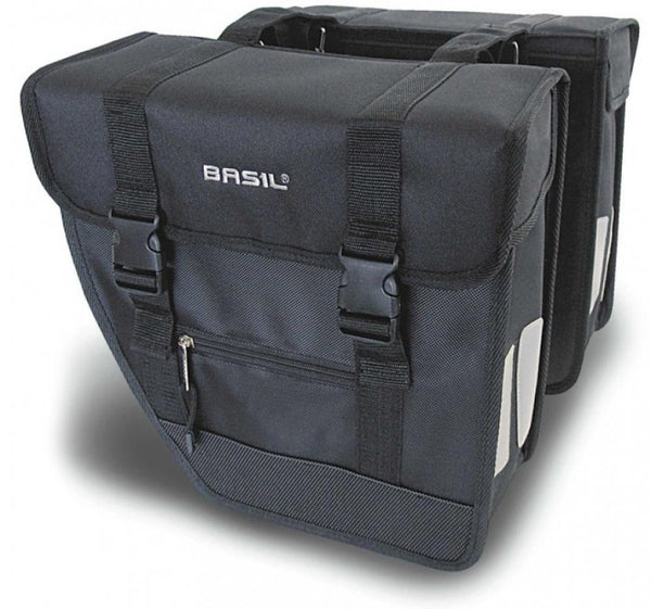 Basil Doppelpacktasche Tour schwarz 32x12x32cm 26 Liter