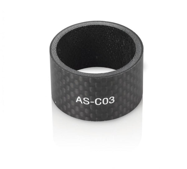 XLC A-Head Spacer schwarz 20 mm 1 1/8 Zoll Carbon