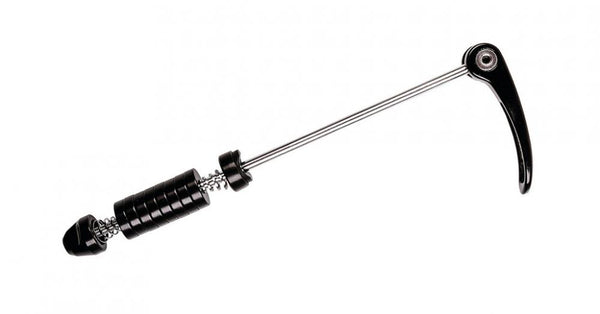 M-Wave Schnellspanner Set für Gepäckträger, Aluminium, Länge 210 mm, mit 8 x 5 mm Adapterscheiben, Klemm-/Einbaumaß 135-175 mm, geeignet für Räder ohne Befestigungsösen