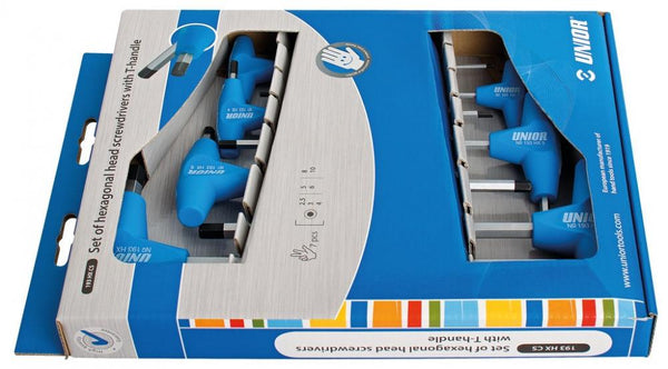 Unior Sechskantstiftschlüsselset T-Griff 2,5-10mm 193HXCS