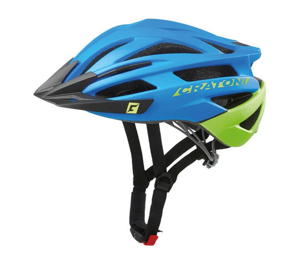 Cratoni Helm Agravic MTB blau lime matt L/XL 58 bis 62cm