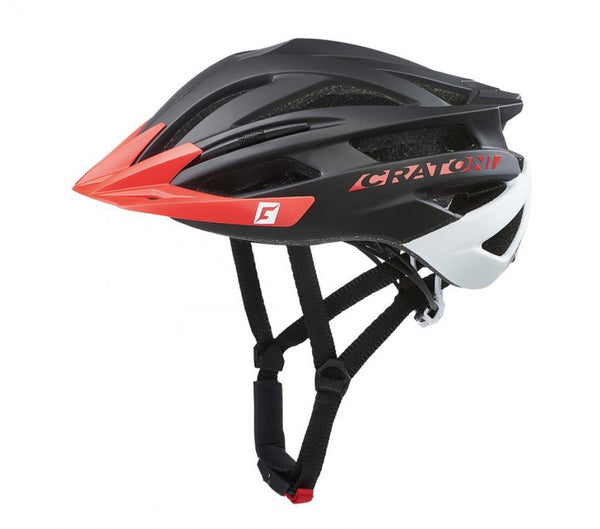 Cratoni Helm Agravic MTB schwarz rot matt S/M 54 bis 58cm