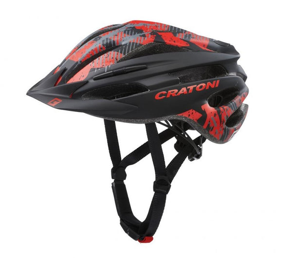 Cratoni Helm Pacer MTB schwarz rot matt S/M 54 bis 58cm