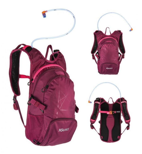 Trinkrucksack Source Fuse 2 + 6L inkl. 2L Trinkblase, purple/ pink
