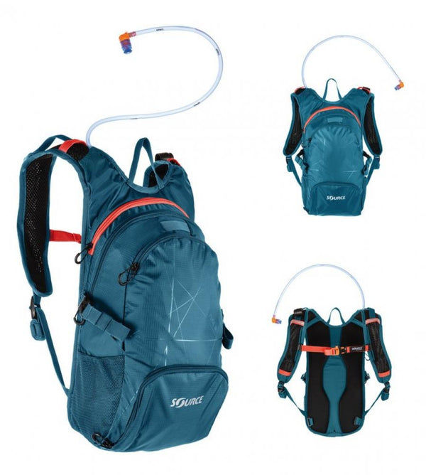 Trinkrucksack Source Fuse 2 + 6L inkl. 2L Trinkblase, coral blue