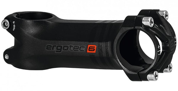 Ergotec A-Head Vorbau Piranha 2 Alu schwarz 1 1/8" Ø 31,8mm 100mm  6°