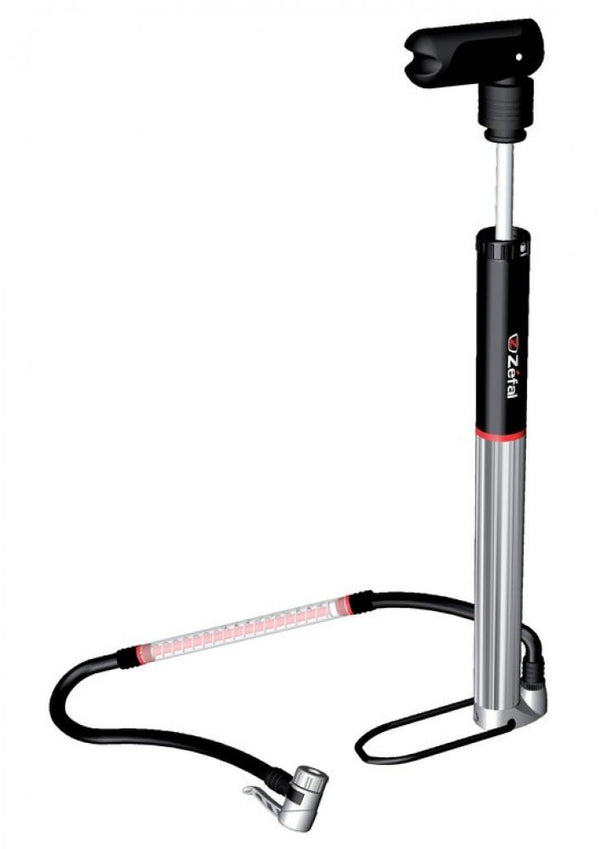 Standpumpe Zefal Profil Mini RG01 345mm/ 13,6", silber/schwarz  AV/SV