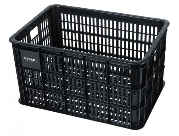 Fahrradkasten Basil Crate L 34,5x49x27cm, schwarz, Kunststoff, 50ltr