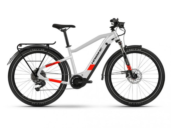 HAIBIKE Trekking 7 i630Wh 11-G Deore YSTM (2022), cool grey/red matte, Gr.S/48cm