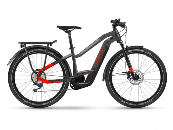 HAIBIKE Trekking 9 i625Wh low standover 11G Deo. BCXI (2022), anthracite/red, Gr.L/52cm