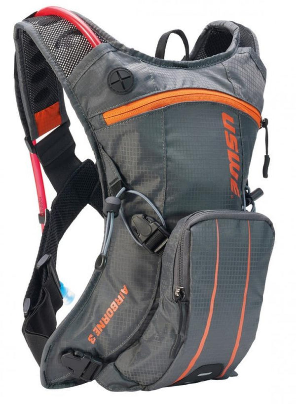 Trinkrucksack USWE Airborne 3 grau/orange Mod 2020