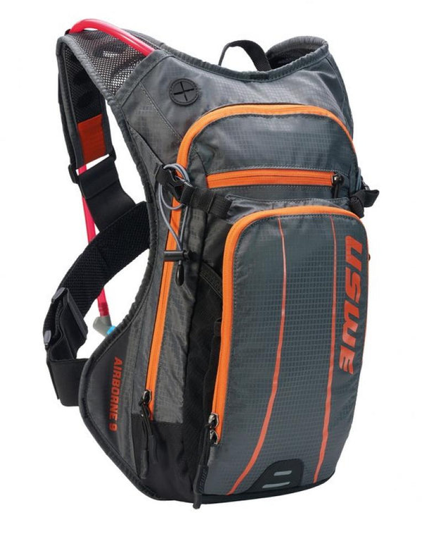 Trinkrucksack USWE Airborne 9 grau/orange Mod 2020