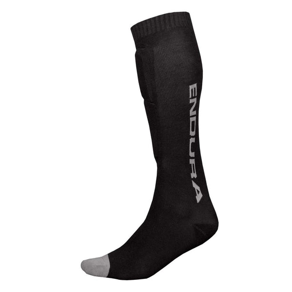 Endura SingleTrack Schienbeinprotektor Socken schwarz Größe S-M