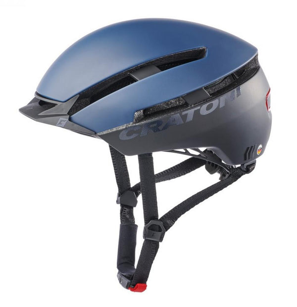 Cratoni Helm C-Loom City blau schwarz matt S/M 53 bis 58cm