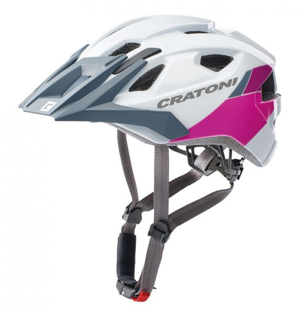 Cratoni Helm AllRide MTB weiß pink glanz Unisize 53 bis 59cm