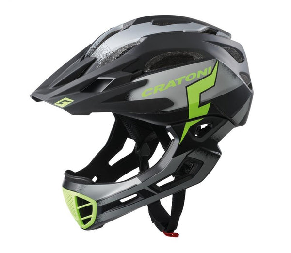 Cratoni Helm C-Maniac Pro MTB schwarz lime matt L/XL 58 bis 61cm