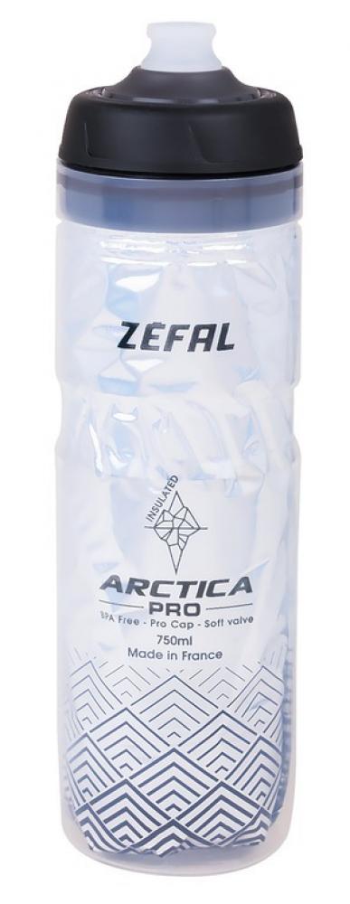 Zefal Trinkflasche Arctica Pro 75 750ml/25oz Höhe 259mm silver black Flasche