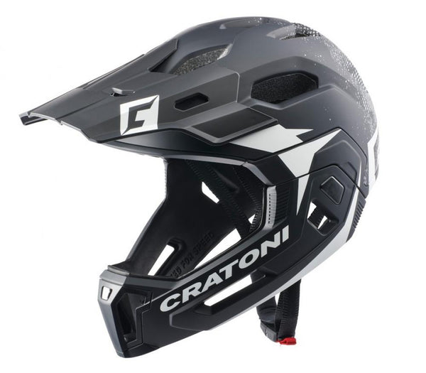 Cratoni Helm C-Maniac 2.0 MX MTB schwarz weiß matt M/L 54 bis 58cm