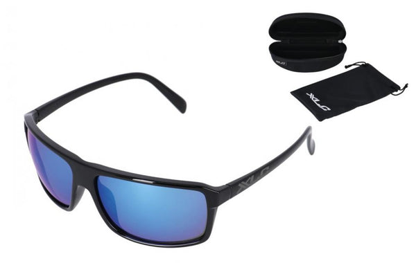 XLC Sonnenbrille Phoenix Rahmen schwarz Gläser blau verspiegelt