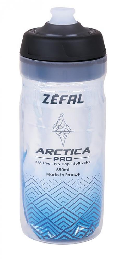 Zefal Trinkflasche Arctica Pro 55 550ml silver blue Flasche